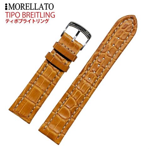 morellato breitling|20mm Morellato Orange Tan Breitling Genuine Leather Heavy .